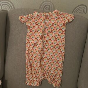Little Sleepies Shorty Onesie Rainbow